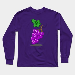 Kawaii Grapes with Faces Long Sleeve T-Shirt